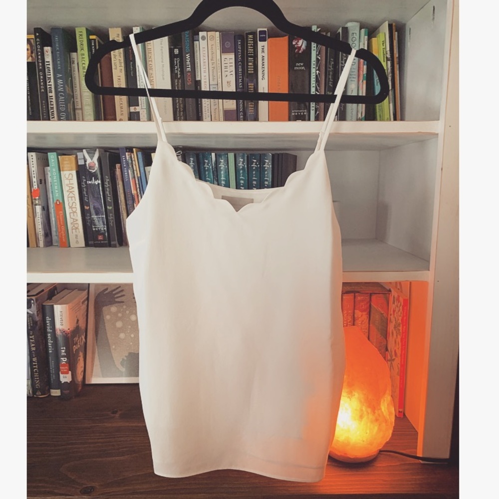 HM scallop-trim flowy tank